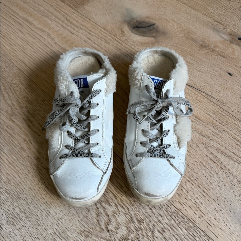 Golden Goose Sneakers with Shearling Trim